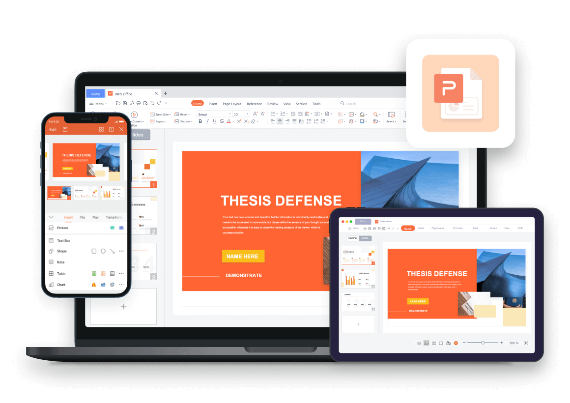 WPS 簡報適用於 PC Windows、Mac、Linux、Android、iOS